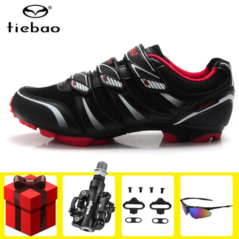 

Tiebao Cycling Shoes sapatilha ciclismo mtb men SPD pedal set Self-locking Mountain Bike Cycle Mtb Shoes Zapatillas Ciclismo