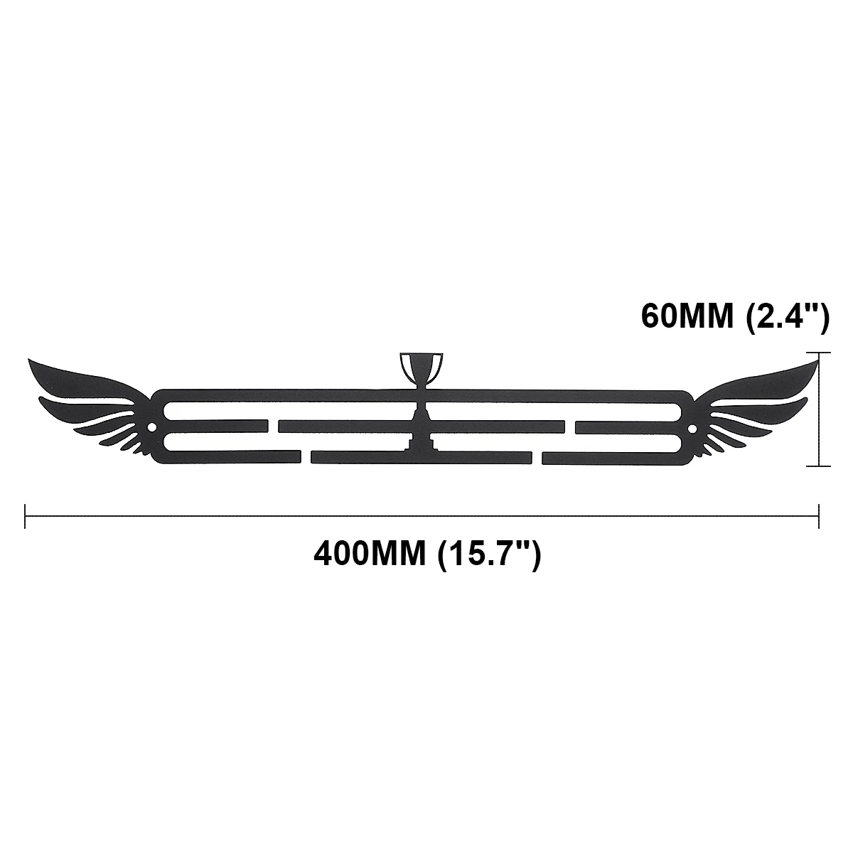 Ceny Inspirujące wieszak na Medal uchwyt na sportowe do biegania gimnastyka 30 + medale stojak na skrzydło kształt pływać medal wiszące żelaza 40cm