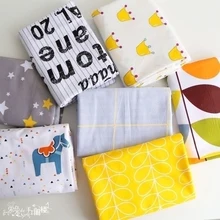 Tissus Au метр Тан Кролик хлопок саржа Простыня Постельные принадлежности сумка наволочка ткань нордический контракт, серый системы ткани