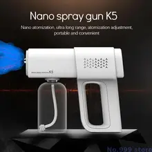 USB Rechargeable Nano Atomizer Home Disinfection Steam Spray Gun 380ml Electric Wireless Disinfection Sprayer Handheld Portable