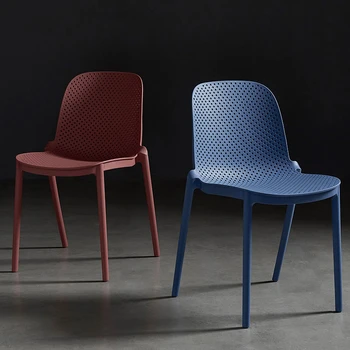 

Modern Concise Plastic Chair Northern Europe Dining Chair Thickening Chair Household Dining Chair Leisure Time Chair Colour