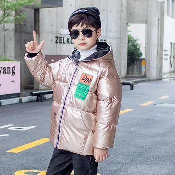 

New Boys kids Winter Coat Padded Jacket Outerwear For 2-14T Fashion Hooded Thick Warm Children Parkas Overcoat baby girl clothes
