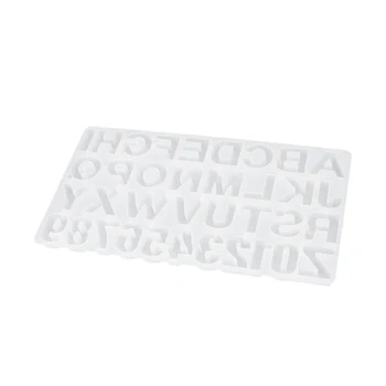 

DIY Crystal Epoxy Resin Alphanumeric Mold 26 Letter Mold Pendants Jewelry Making Tools for Resin