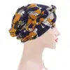 Muslim Women Silk Braid Pre tied Turban Hat Headscarf Cancer Chemo Beanie Cap Headwear Head Wrap Hair Accessories 5