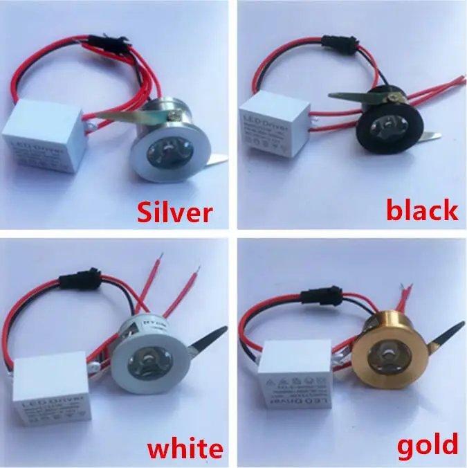 Led 최근 캐비닛 미니 스포트 라이트 1 w 미니 통 포함 led 드라이버 AC85-265V 31mm * 21mm 8 색 발광 표시 등