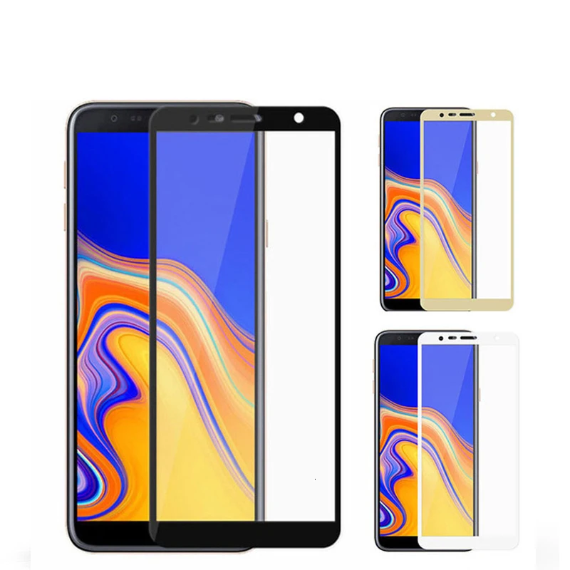1000 шт полностью проклеенное закаленное стекло с полным покрытием для samsung J2 Pro J4 Core J4 J6 J7 J8 Plus Защитная пленка для экрана