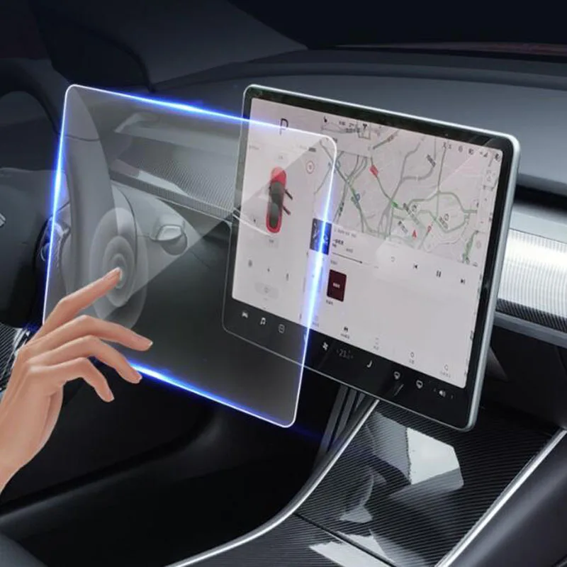 

Car Center Control touch screen Tempered Glass Screen Protective film For Tesla Model 3 15'' LCD display protection accessories