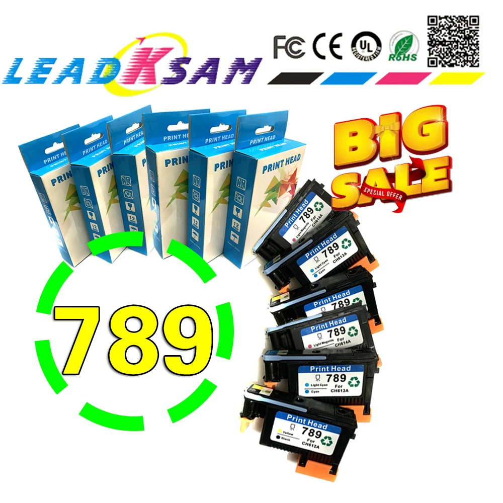 Высокая совместимость для hp 789 печатающая головка CH612A CH613A CH614A repalce hp789 L25500 25500