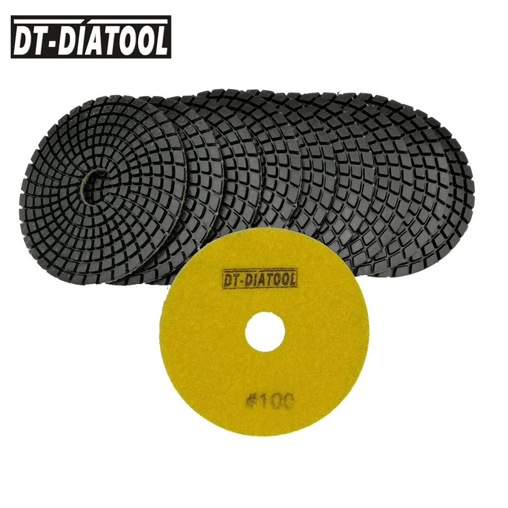 DT DIATOOL 10units 100 Diamond Pads polishing Disc Wet High Quality