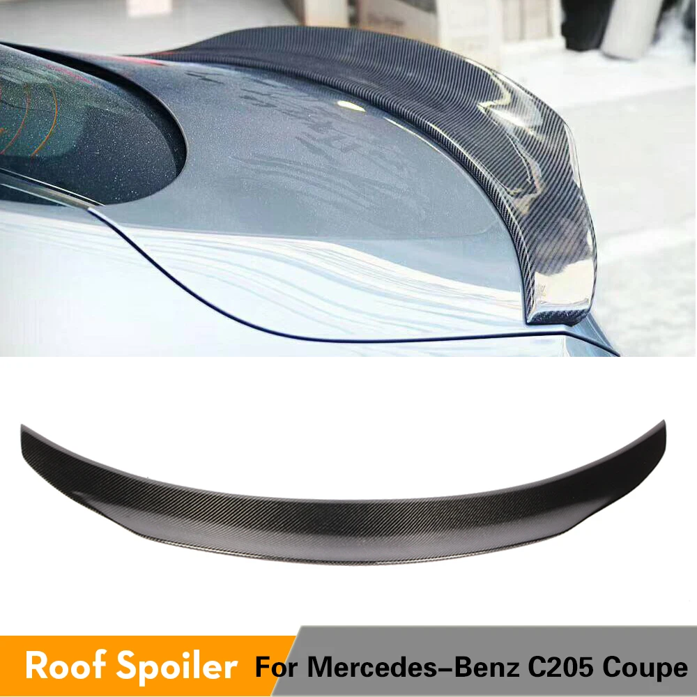 Для Mercedes Benz C205 C180 C200 C300 C43 C63 AMG Coupe 2014 2019 спойлер заднего багажника из углеродного