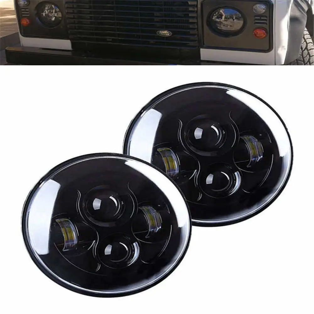 7 Inch Round Daymaker Projector H4 LED Headlight For Jeep Wrangler JK TJ LJ.For Lada 4x4 urban Niva 7 inch headlight.1.7.7jpg