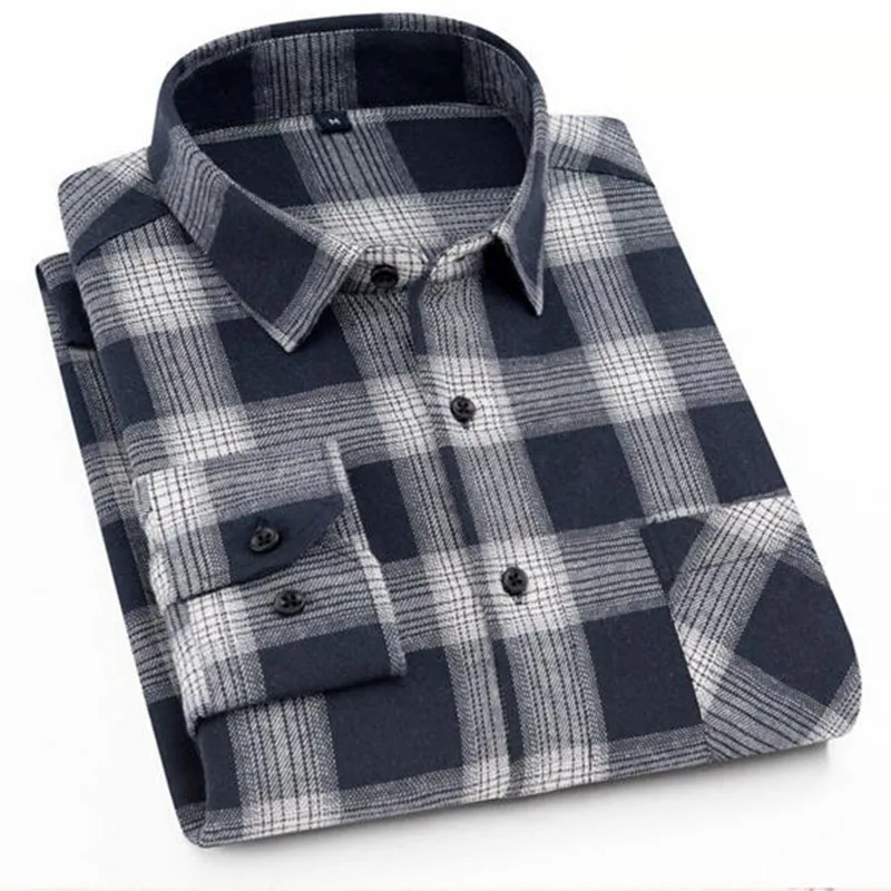 Мужские рубашки с длинными рукавами в клетку с принтом Camisa, высокое качество, однобортные модные рубашки Vestido