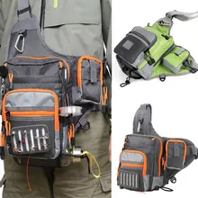 Водонепроницаемый Fly рыбалка поясная сумка Кроссбоди Слинг Сумка Приманка снасти Сумка На Открытом Воздухе SEC88