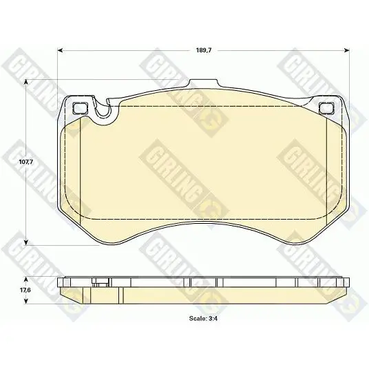 Колодки тормозные MERCEDES C218/W212/W222 63 AMG передние GIRLIN