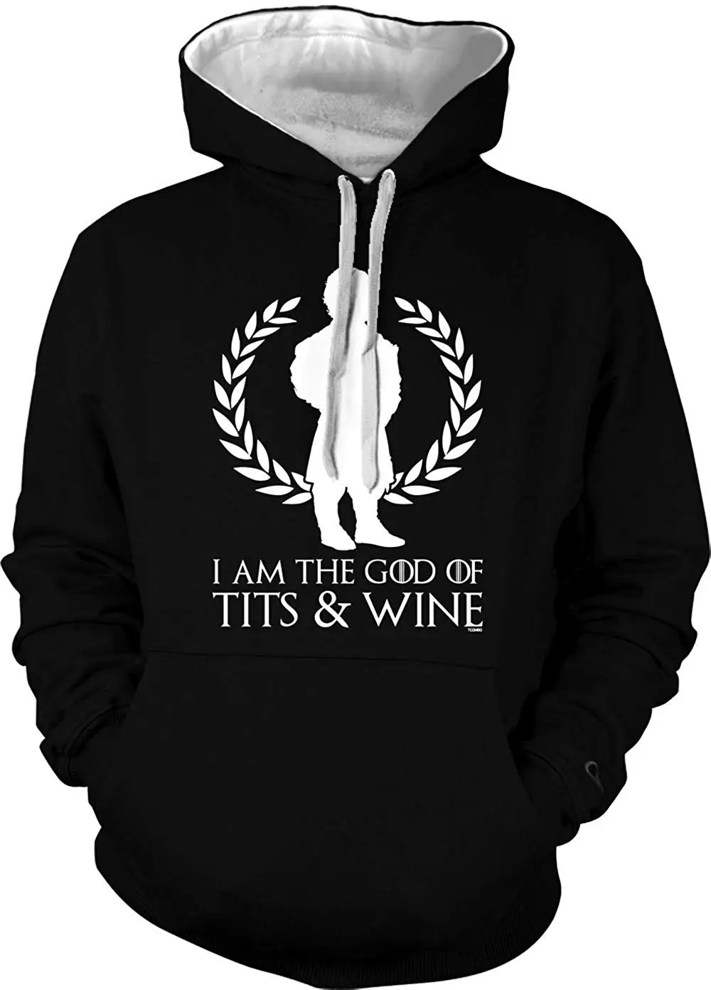 Толстовка унисекс с капюшоном I Am The God of Tits &amp Wine-GOT Tyrion |