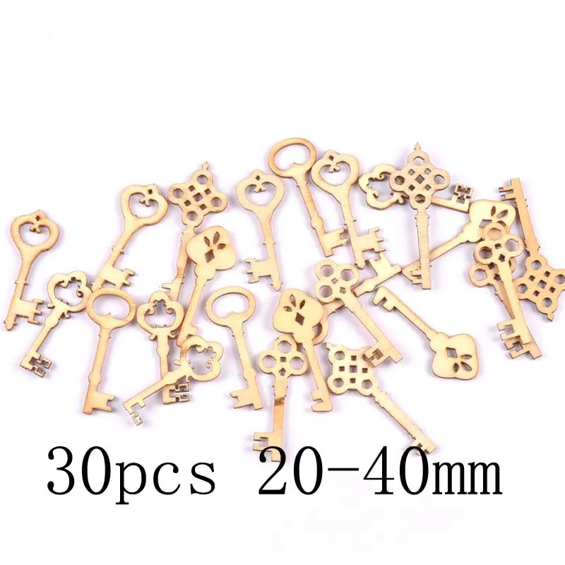 mt1862-30pcs Смешанный лист/животное/бабочка фишки деревянные вырезы ремесло украшения для семейного альбома Дерево Искусство Свадебные украшения mt2520 - Цвет: mt1862-30pcs