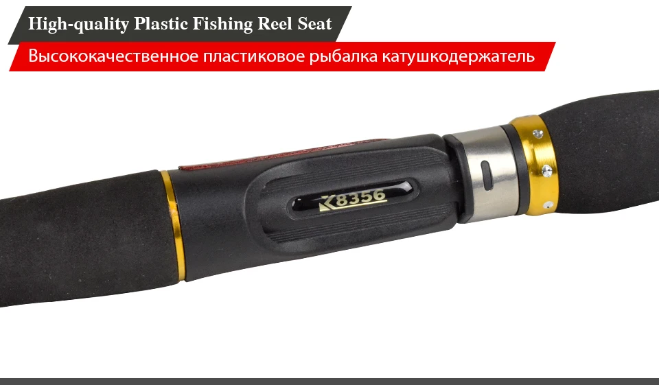 K8356 FRP Winter Ice Fishing Rod 2 Section CastingSpinning Fishing Pole Ultralight Stitching Tackle Fish Accessories 52CM 66CM (12)