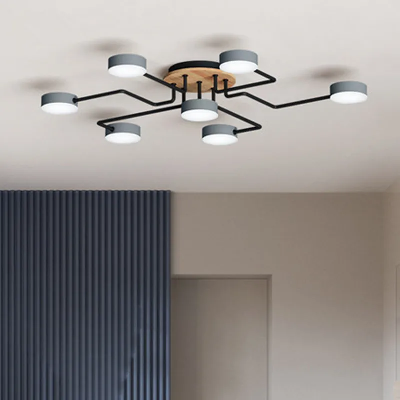 

Modern Lustre LED Ceiling Light Minimalist Bedroom Home Decor Ceiling Lighting Light Fixtures Creative Restaurant Ceiling Lamp
