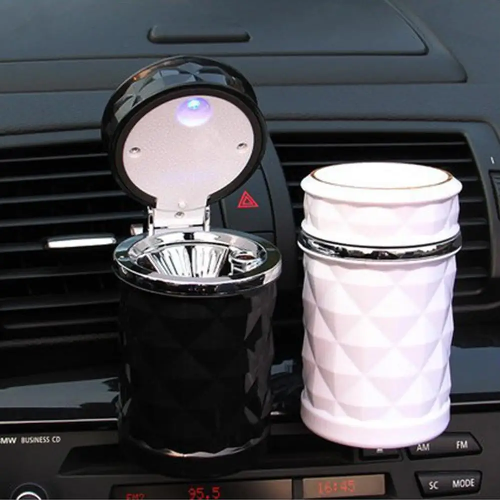 

Portable LED Light Car Ashtray Universal Cigarette Cylinder Holder Car Accessories Cigarette Cylinder Holder Car Styling