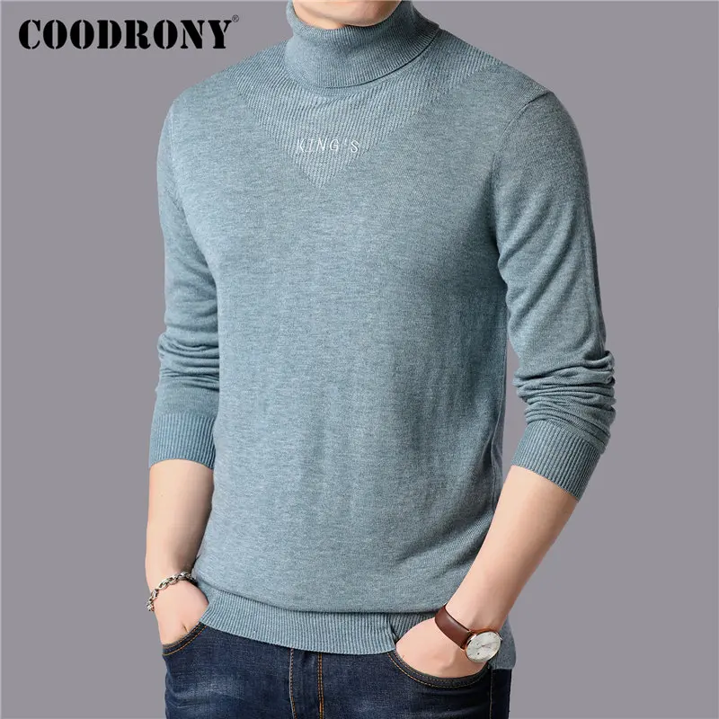 COODRONY Brand Thick Warm Turtleneck Sweaters Winter Sweater Men Cotton Pull Homme Pullover Men Clothes 2019 Jersey Hombre 91126 COODRONY Brand Thick Warm Turtleneck Sweaters Winter Sweater Men Cotton Pull Homme Pullover Men Clothes 2019 Jersey Hombre 91126