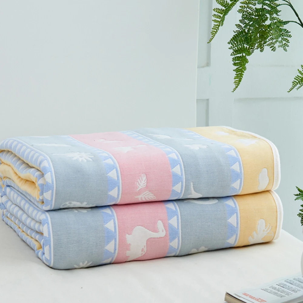 

Baby Blankets Newborn Muslin Cotton 6 Layers Thick Swaddle Kids Receiving Blankets Children Cover Bedding Baby Bath 90*100cm