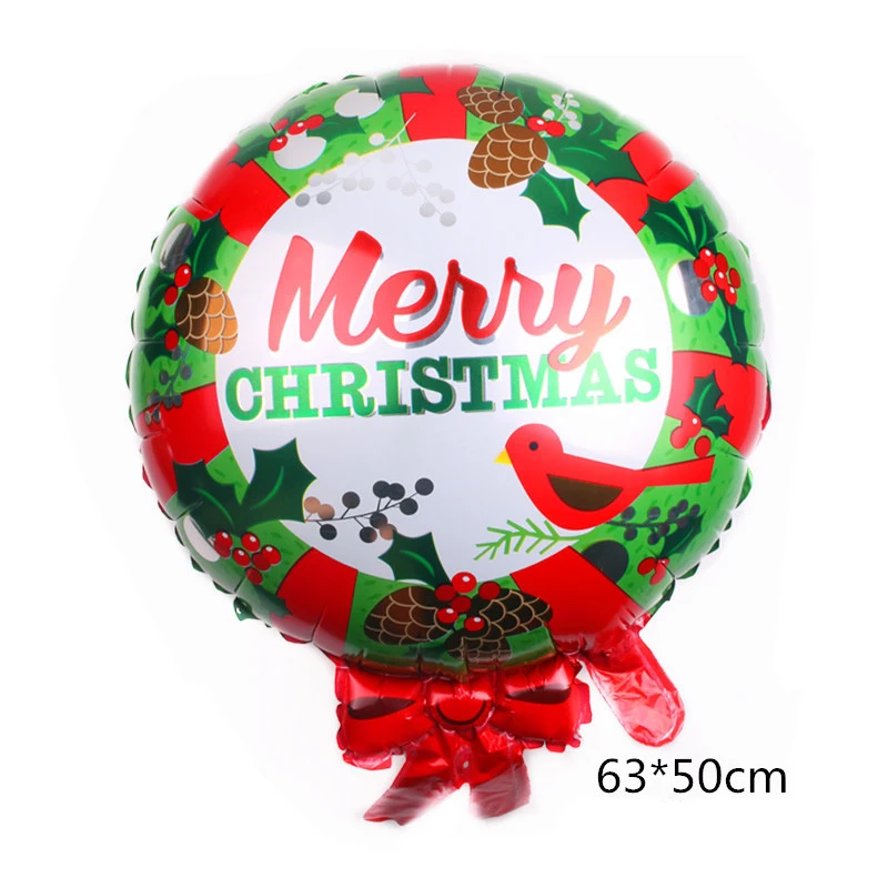 Фольгированные воздушные шары с надписью Merry Christmas|Украшения своими руками для
