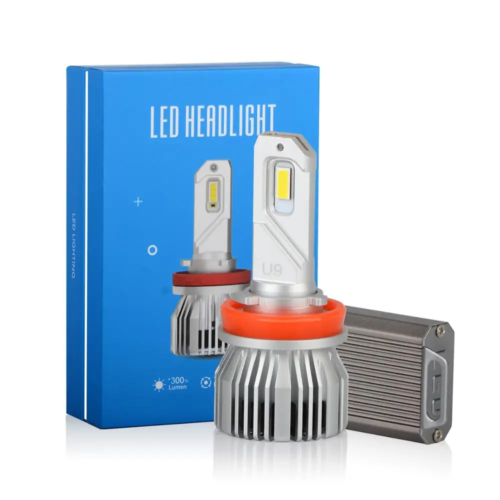 Из 2 предметов ECAHAYAKU H7 светодиодный H4 H11 H1 9005 9006 9012 HIR2 HB3 HB4 Ultinon Эфирное светодиодный лампы для автомобилей 6000 К авто фары Противотуманные огни