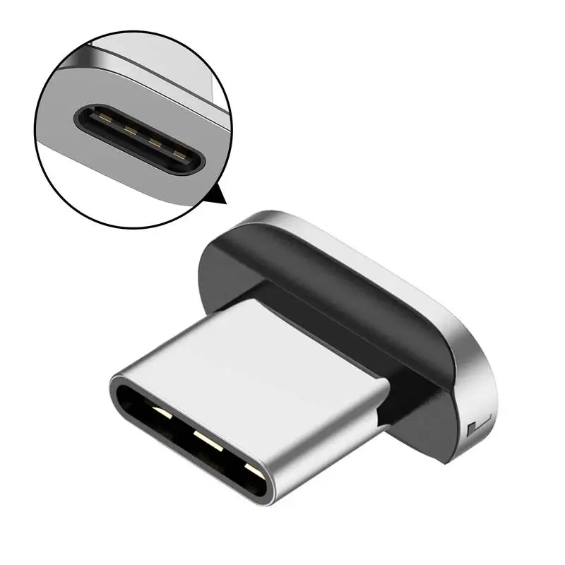 GTWIN Магнитный Micro USB кабель для iPhone samsung type-C Быстрая зарядка Магнитный кабель зарядное устройство адаптер USB кабели для мобильных телефонов - Цвет: Only For Type-C Plug