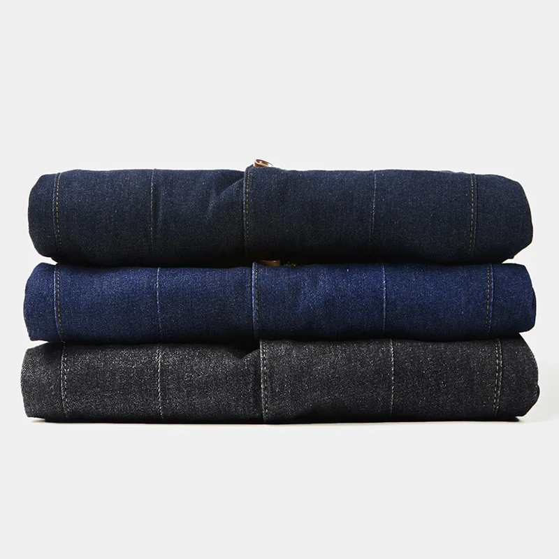 M-4XL Denim Blazer Men Jacket Cotton Autumn Spring Fashion Male Clothes Slim Fit Business Jean Coats Men Casual Suits  MY189 6