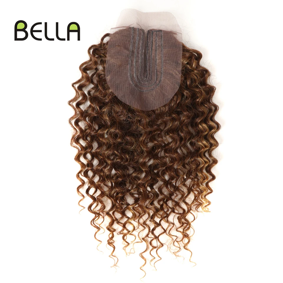 Bella Afro Kinky Curly Synthetic Hair 6 Bundles With 1 Closure 7pcs/Lot 16-20 inch Kinky Curly Bundles Hair Extension hair extensions