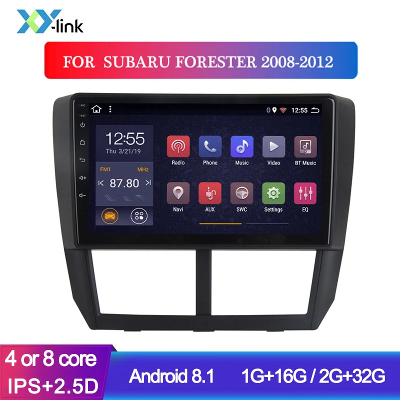 

9 inch Android 8.1 car accessory gps navigation system FOR Subaru Forester 2008-2012 multimedia radio stereo mirror no 2 din dvd