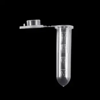 

100Pcs 2ml Clear Plastic Vials Container Snap Cap Centrifuge Tubes Vials Sample Lab Container