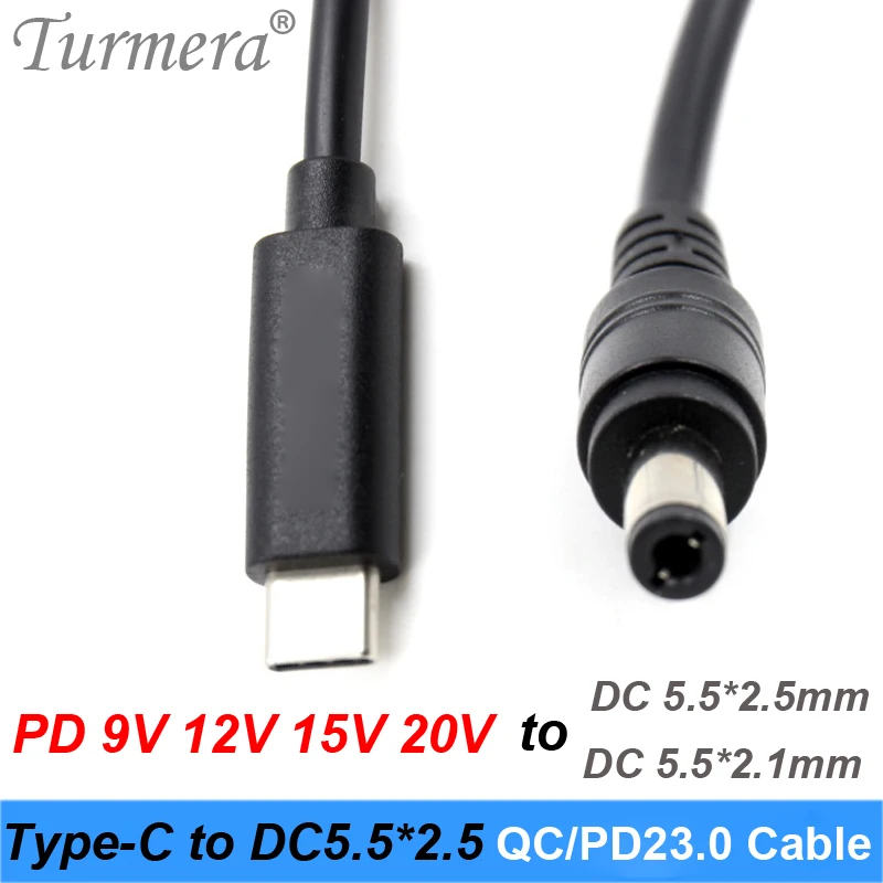 PD QC3.0 20V Trigger for PD Power Supply Type-C to DC 5.52.5mm Charging Cable Power Bank to TS100 Soldering Iron and Laptop Use 05