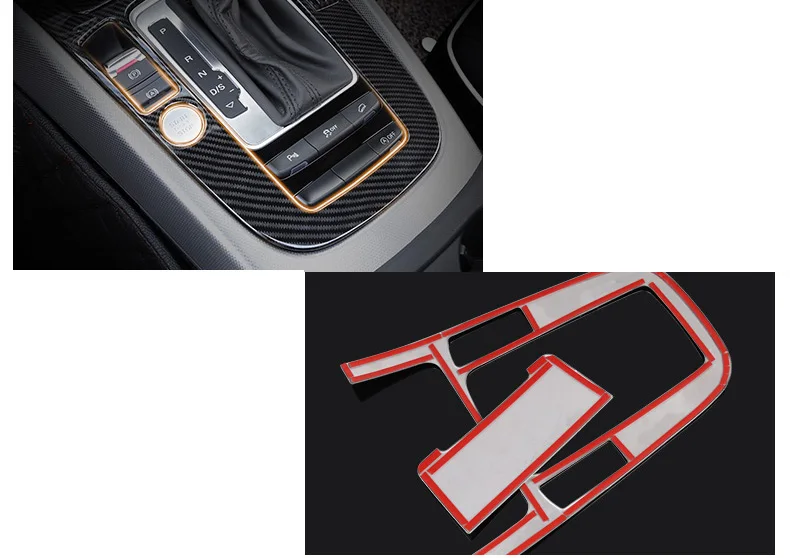 Lsrtw2017 Нержавеющая сталь автомобиля Рамка для задней панели для Audi Q5 2009 2010 2011 2012 2013 аксессуары