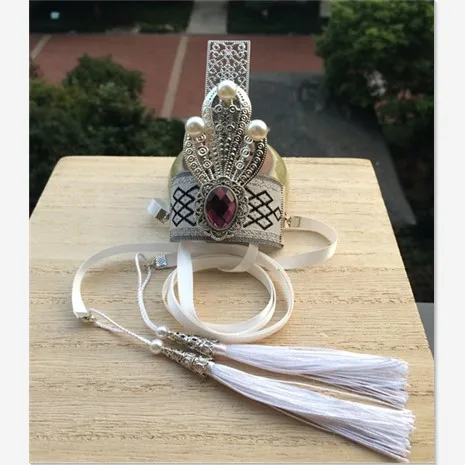 Головной убор в стиле унисекс с короной, аксессуары hanfu, головной убор для косплея принца, аксессуары с короной warror, антикварные фотографии - Цвет: 1
