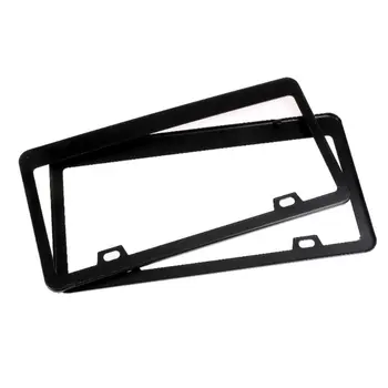 

License Plate Shield Cover and Frame Truck Car Smoked Tag Stainless Steel Tinted U1JF