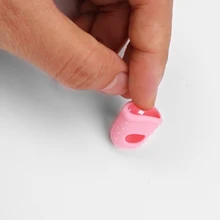 6 шт Силиконовая гитара палец пальца выбирает протектор Plectrum Fingertip наперсток палец защищает безопасность крышки