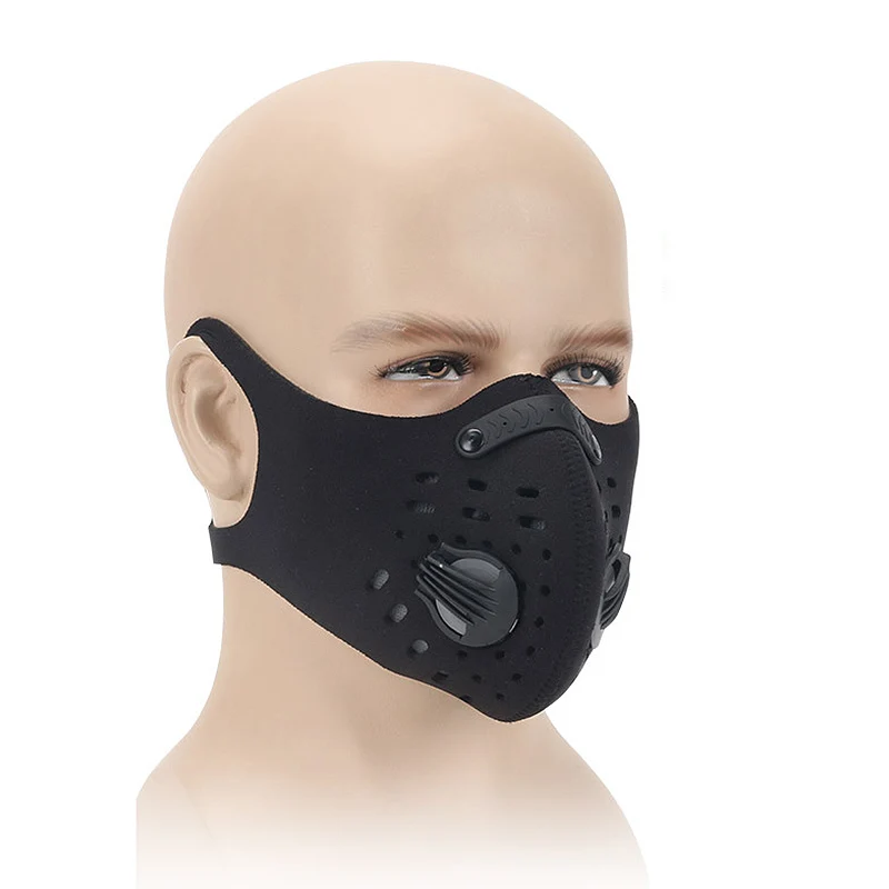 Activated Carbon Dustproof Mask Windproof Foggy Haze Motorcycle Bicycle Ski Outdoor Half Face Masks Hi 888