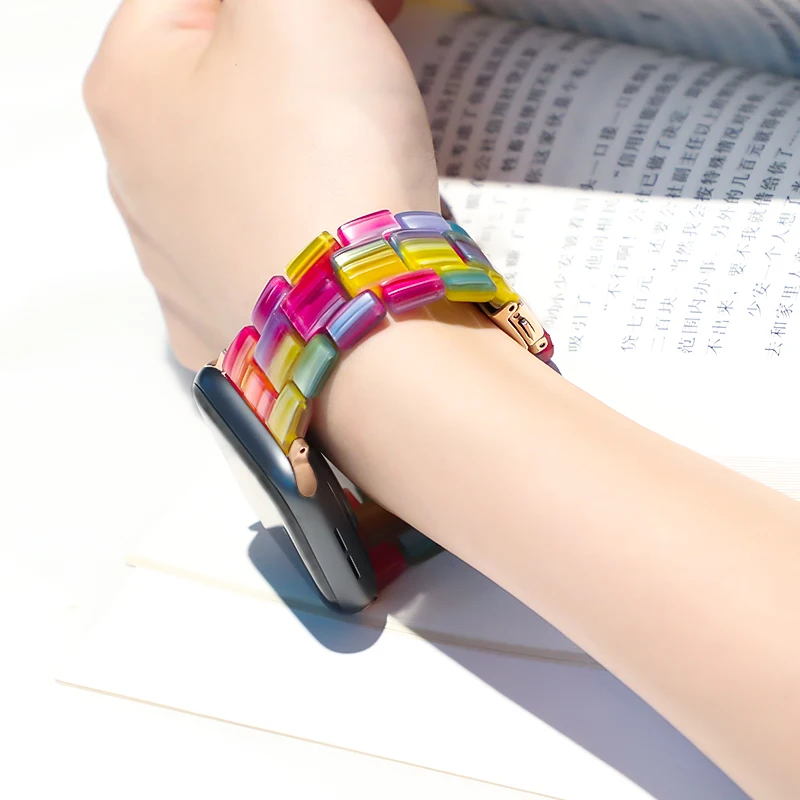 Ремешок полимерный для apple watch band 44 мм 42 браслет iwatch 38 40 аксессуары часов series 6 SE 5 4 3