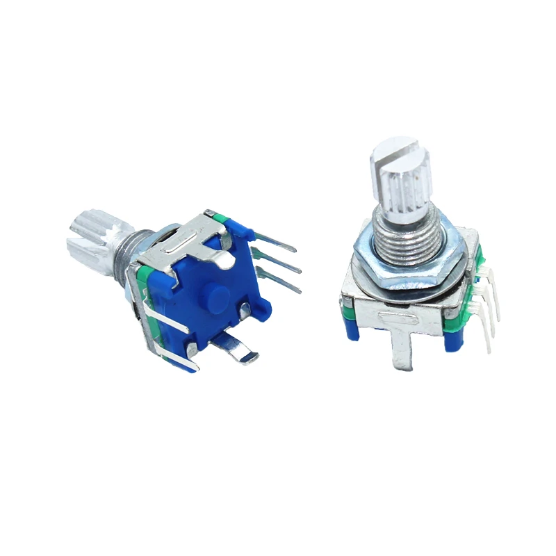 10Pcs The plum blossom handle Rotary encoder EC11 Coding switch Digital potentiometer 5Pin Handle length15/20MM | Обустройство дома