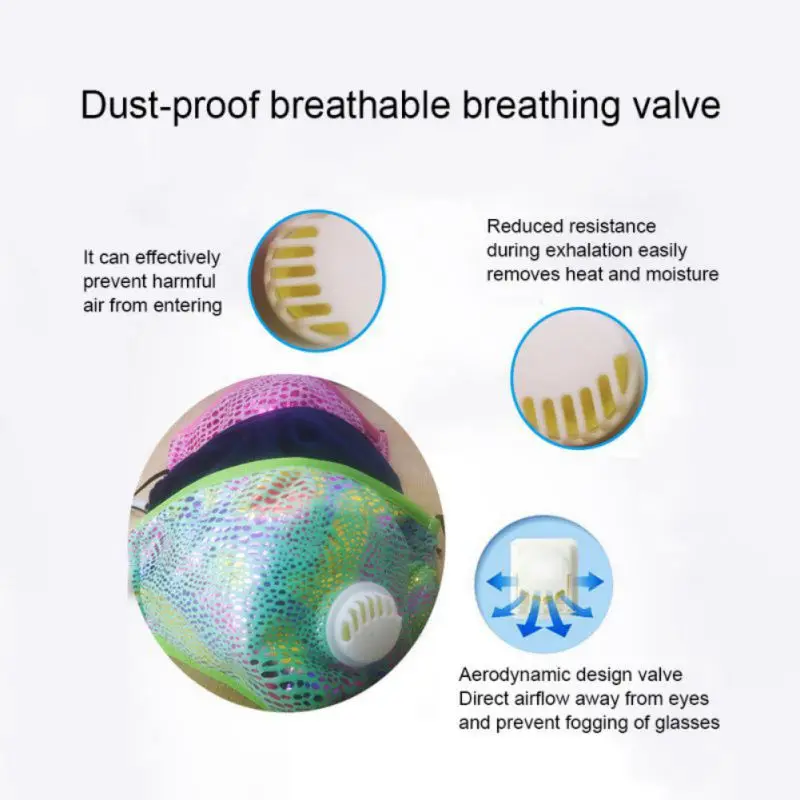 1PC Fashionable Non-disposable Dust-proof Breathable Masks For Univex