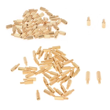 

50Pcs Male to Female Thread Brass Pillars Standoff Spacer M2X5mmx8mm & 50Pcs Hexagonal Stand-Off Spacer M3