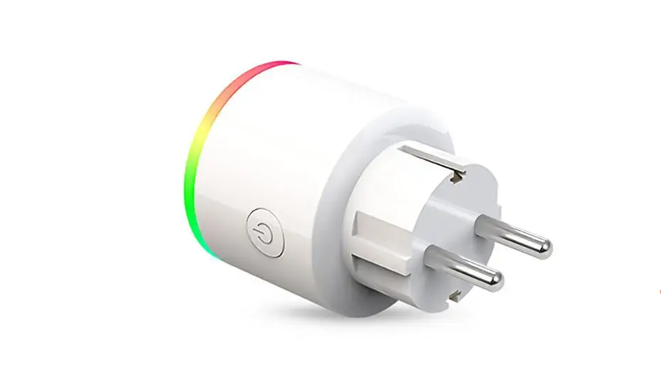 Умный ЕС штекер Wi-Fi розетка умный дом Tuya Smart Life приложение светодиодный выключатель света управление розетки для США Alexa Google Home Mini IFTTT - Комплект: 2pin