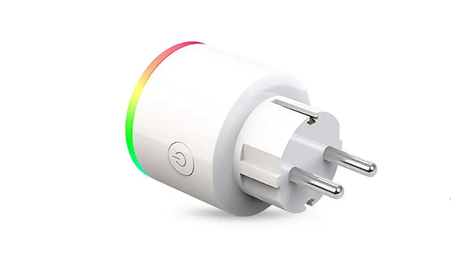 2pin Умный ЕС штекер Wi-Fi розетка умный дом Tuya Smart Life приложение светодиодный выключатель света управление розетки для США Alexa Google Home Mini IFTTT - Комплект: 2pin