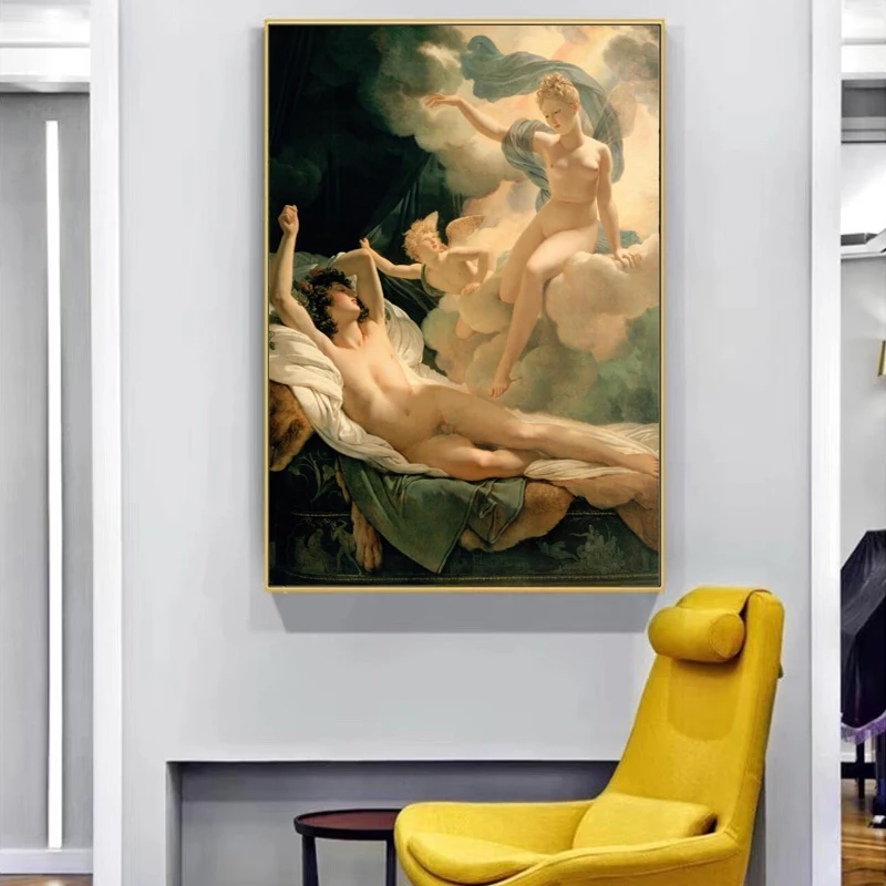 Morpheus and Iris Painting by Pierre-Narcisse Guérin Printed on Canvas