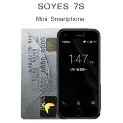 Оригинальный SOYES 7S Супер Мини смартфон Android Мобильные телефоны четырехъядерный 1 Гб + 8 Гб 5,0 МП Две sim-карты PK XS Melorse K15 2019 S9 Plus