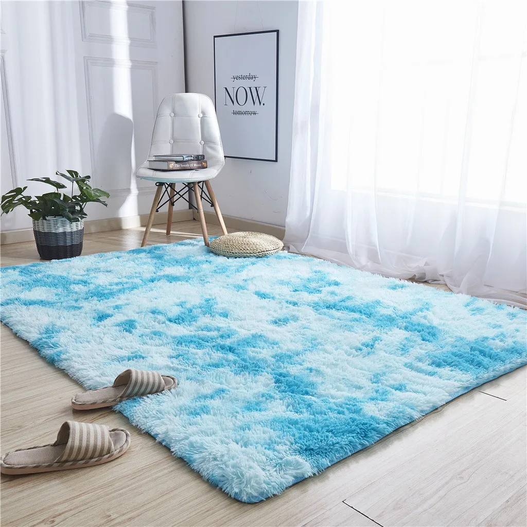 

Ultra Soft Modern Area Rugs Shaggy Nursery Rug Home Room Plush Carpet Decor 80x50cm Rectangle Rug Home Supplies #LR2