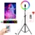 10-Дюймовый Led Ring Light Usb RGB Ringlamp USB Light Ring Photo Selfie Lamp с дистанционной подставкой для телефона для потоковой видеосъемки