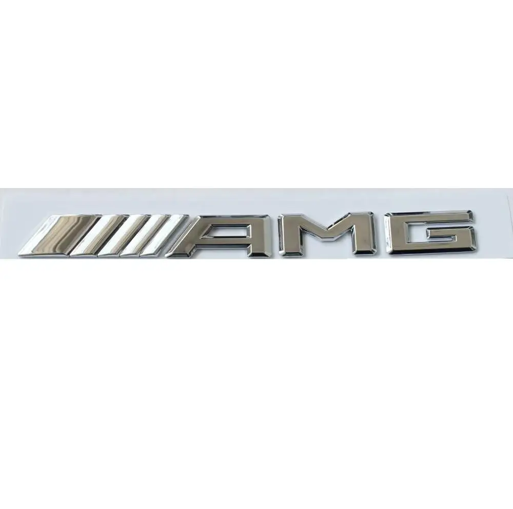 

2pcs Flat Chrome for ////AMG Letters Trunk Emblems Badges for Mercedes Benz AMG 2017-2019