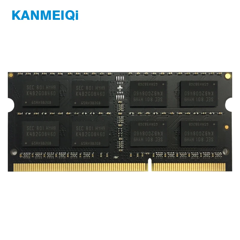 KANMEIQi DDR3 2 ГБ 4 ГБ 8 ГБ оперативная память для ноутбука DDR3L 1333 1600 МГц 1866 МГц 1,35 в 1,5 pin память для ноутбука sodimm Новинка 2G в